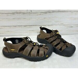 NEW! KEEN Newport In Bison In Size 10.5 Mens Brown Leather Sport Sandal Shoes